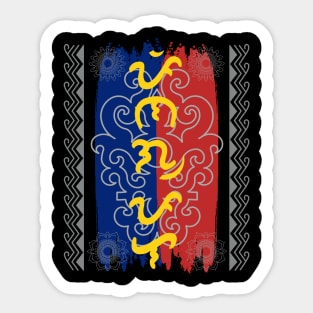 Philippine Flag / Baybayin word Pinagpala (Blessed) Sticker